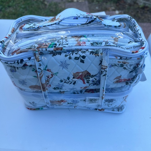 Vera Bradley Blue Floral Cosmetic Case - Picture 3 of 3